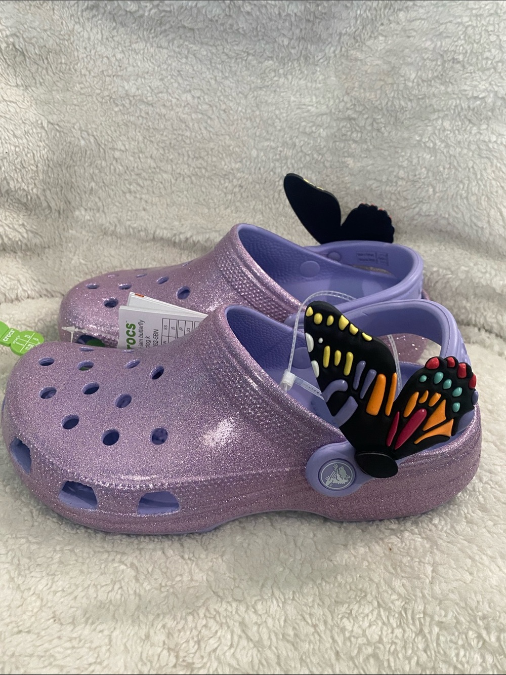 Crocs Classic iam Butterfly Clogs Size J5 = 
W 7🦋